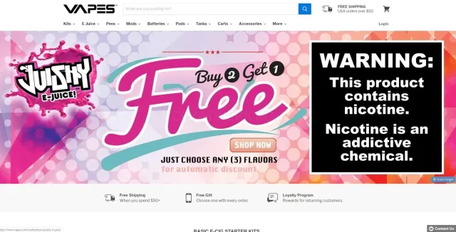 Vapes.com website