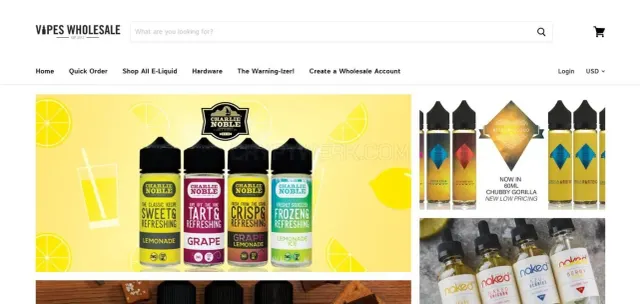 Vapes Wholesale website