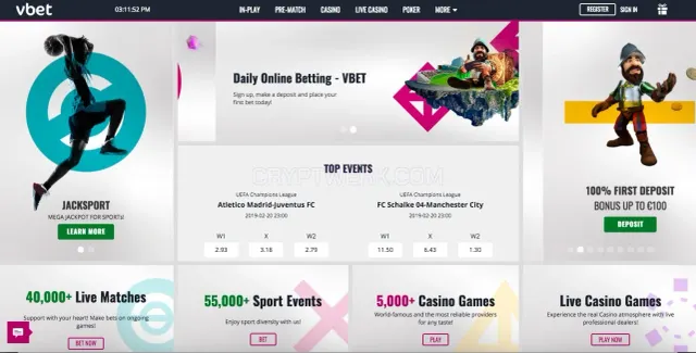 VBet website