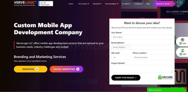 Verve Logic website