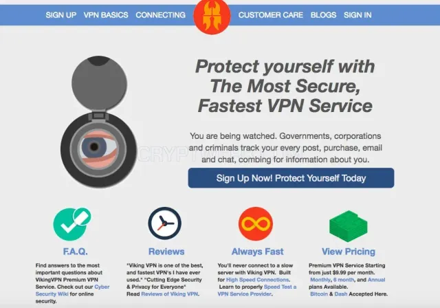 Vikingvpn.com website