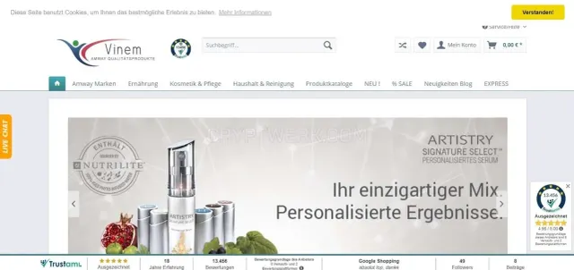 Vinem website
