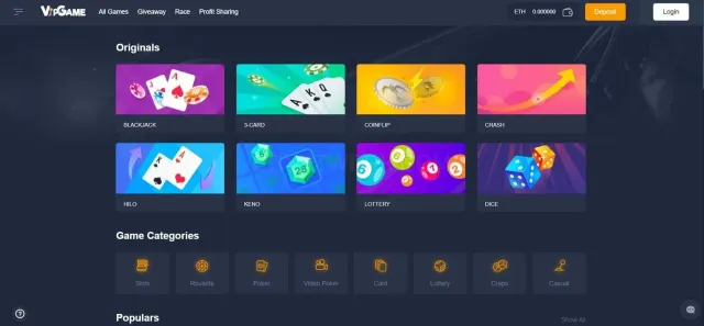 VipGame website