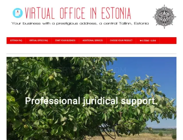 Virtualofficeinestonia.com website