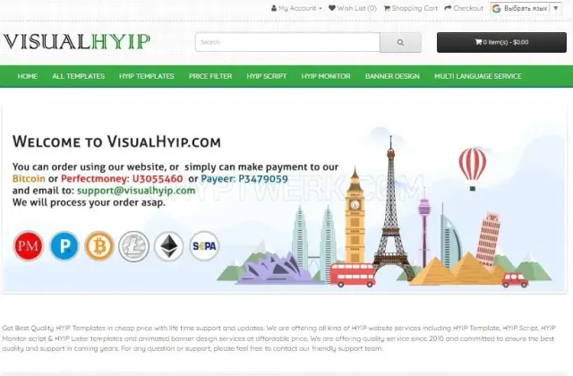 VisualHyip website