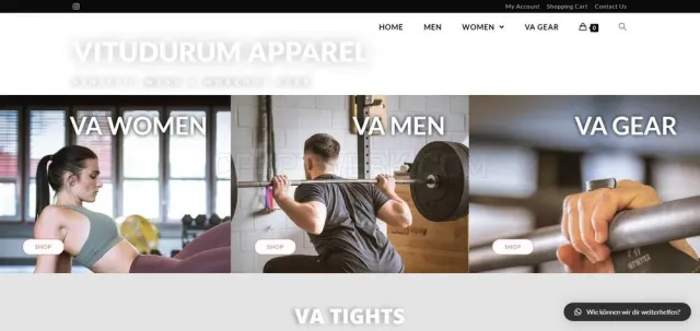 Vitudurum Apparel website