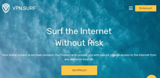 VPN.Surf website