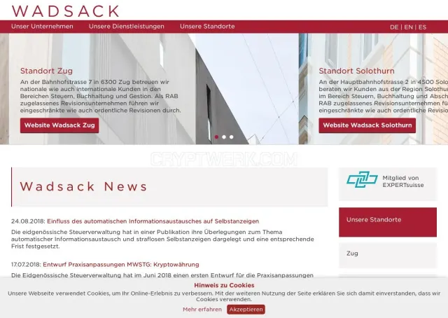 Wadsack.ch website
