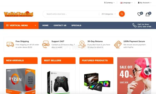 Walnutrading website
