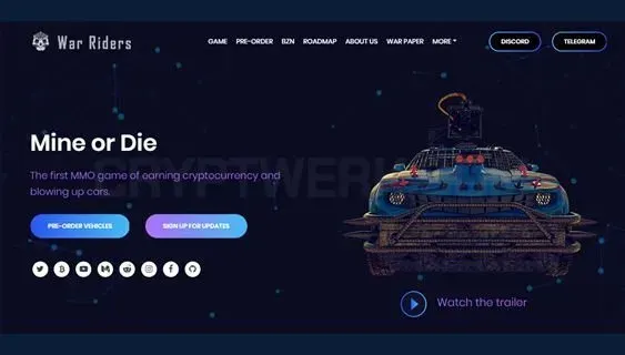 War Riders website