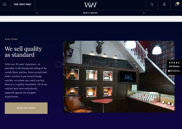 Watches of Wales website