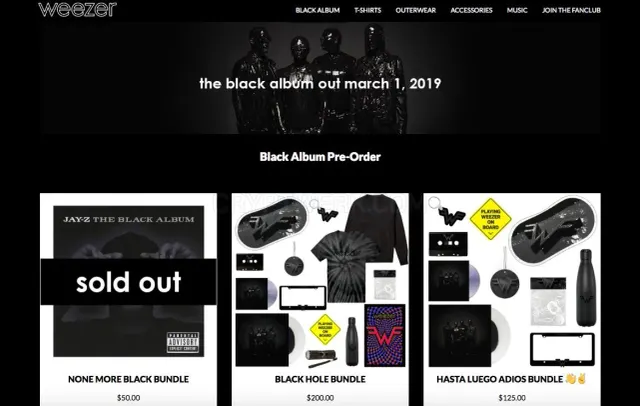 Weezer website