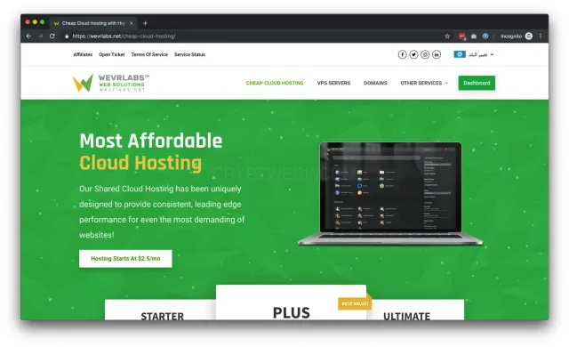 WevrLabs™ Hosting website