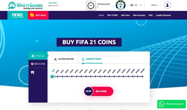 WhatsGaming website