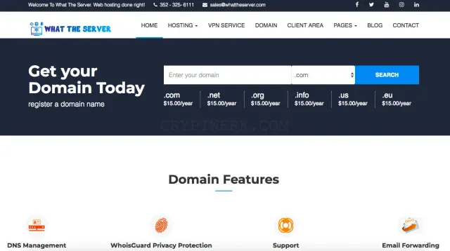 What The Server website