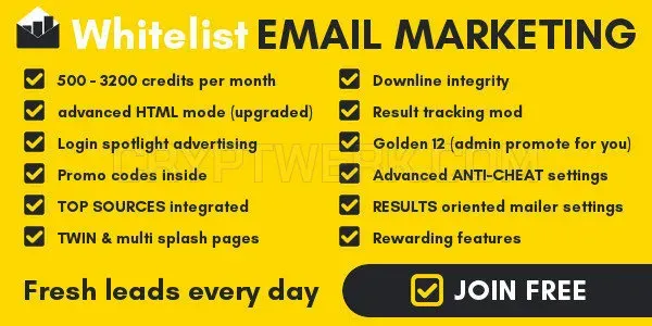 WhiteListEmailMarketing website