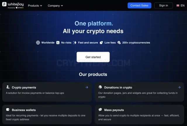 Whitepay website