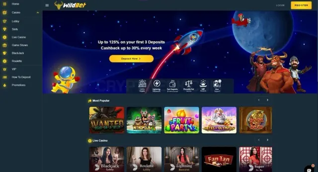 WildBet website