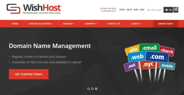 WishHost website