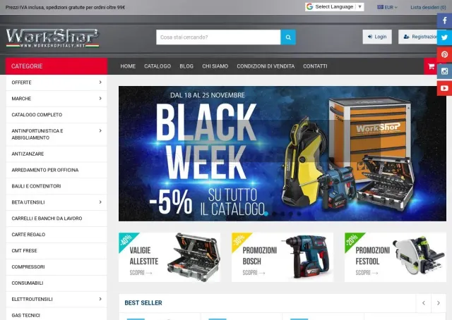 Workshopitaly.net website