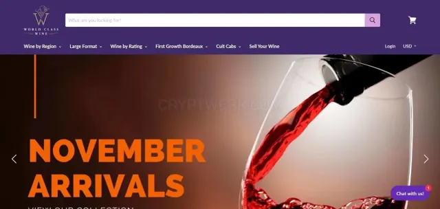 World Class Wine website