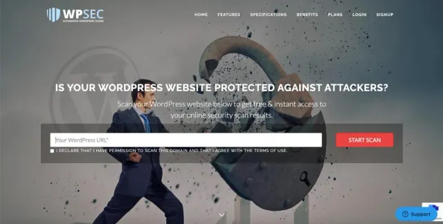 WPSec website