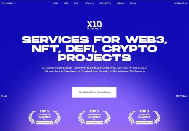 X10 Agency website