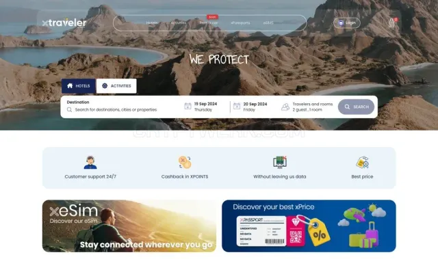 XTRAVELER.IO website