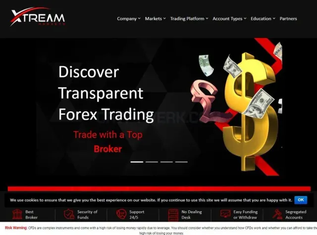XtreamForex website