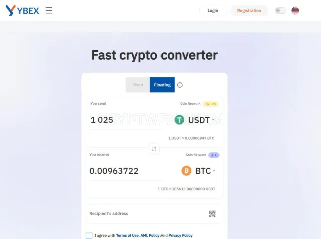 ybex.io website
