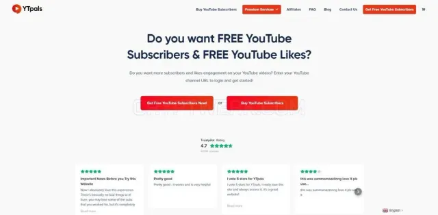 YTpals website