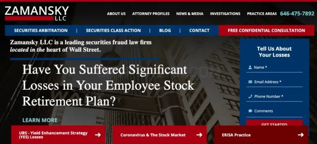 Zamansky LLC website