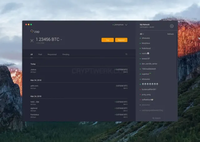 Zap website
