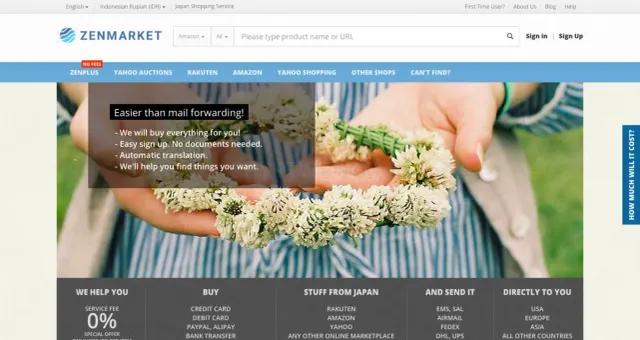 ZenMarket website