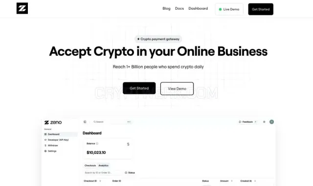 Zeno Bank website