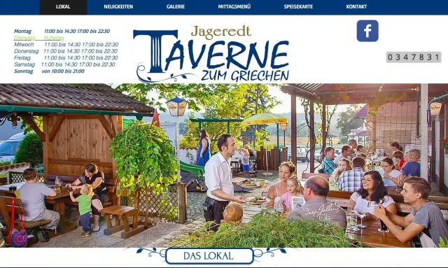 Zum Griechen Taverne website