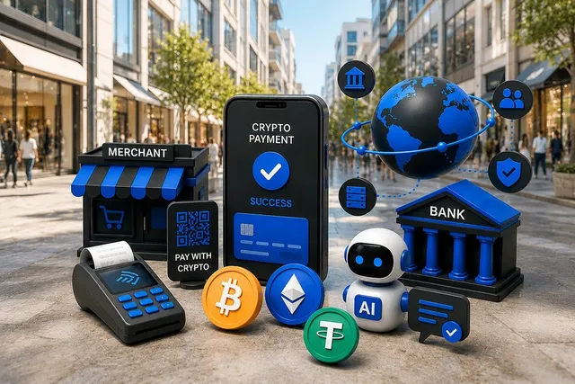 Crypto Payments Are Moving From Experiment to Infrastructure: Bitcoin Merchants, Stablecoins, Banks and AI Agents