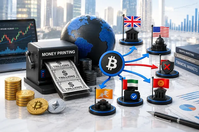 The World Is Printing Trillions Again — And Countries Are Turning to Crypto in Very Different Ways