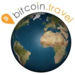 Bitcoin travel logo