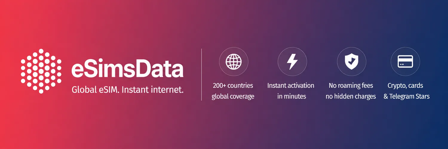 eSimsData - Global eSIM internet