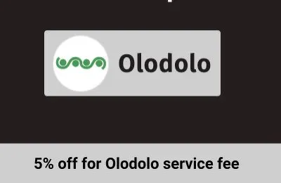 5% off service fee