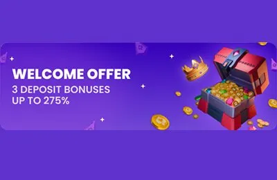 Welcome Bonus up to 275%