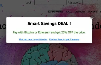 Get 20% discount for crypto payments