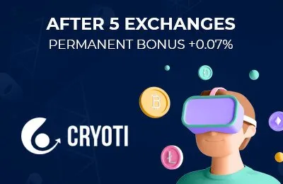 After 5 exchanges permanent bonus +0.07%