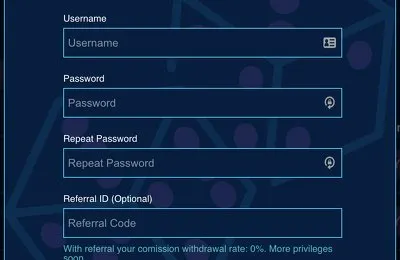 Sign up and withdraw without fees