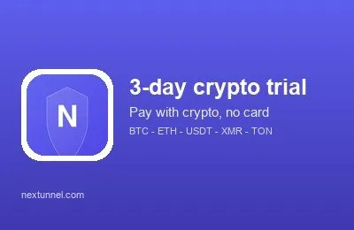 3-day crypto trial - no card