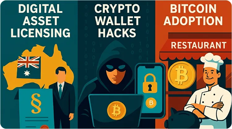 From Regulation to Adoption: Australia’s Licensing Framework, Crypto Wallet Hacks, and Corporate Bitcoin Reserves
