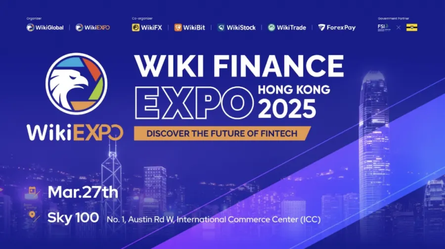 Wiki Finance Expo Hong Kong 2025 is Coming on March 27!  Regulation, Crypto, Web3.0, Forex, FinTech will Be in Focus.