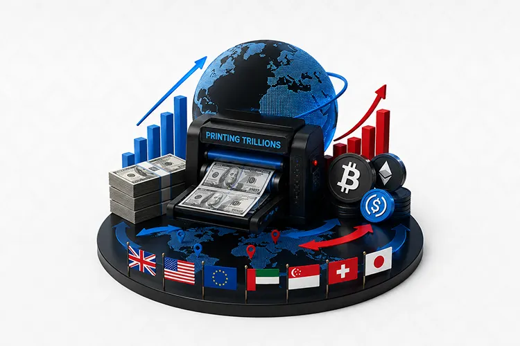 The World Is Printing Trillions Again — And Countries Are Turning to Crypto in Very Different Ways