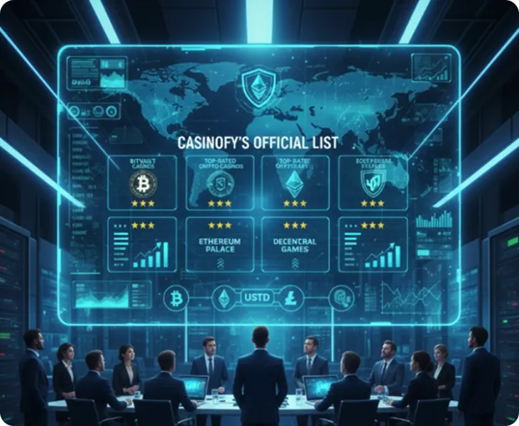 Casinofy’s Official List: The Top-Rated Crypto Casinos Today